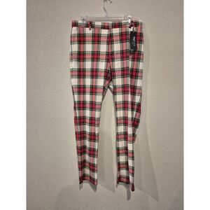 Tommy Hilfiger Mens Modern Fit Plaid Performance Pants Size 32 NWT